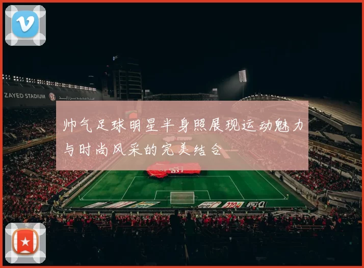 帅气足球明星半身照展现运动魅力与时尚风采的完美结合